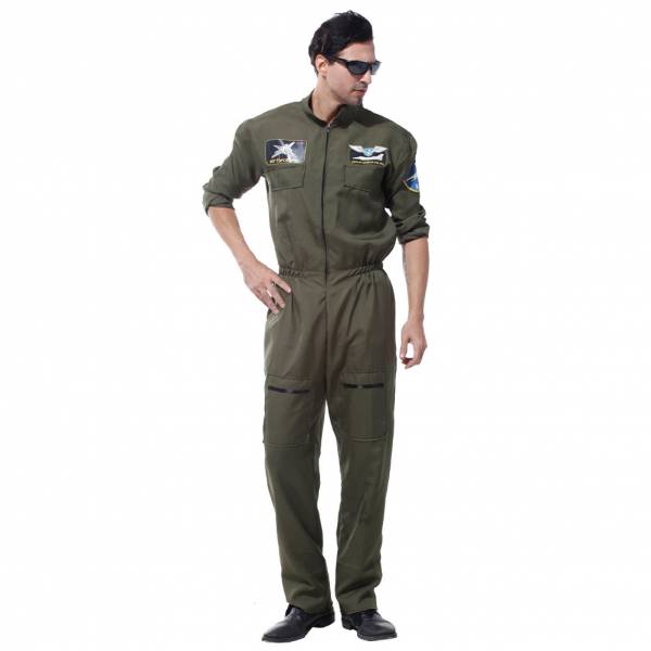 Costume de pilote d&#039;avion de chasse &quot;Air Force&quot; MIESEPETER® vert