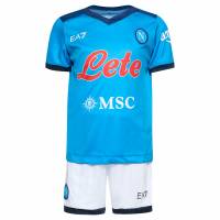 SSC Neapel EA7 Emporio Armani Kinderen Voetbaltenue EA7SSCN126-AZZURRO