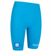 SSC Napoli Kappa Kombat Nusas Uomo Pantaloncini a compressione 31125IW-AZZURRO