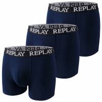 REPLAY Basic Cuff Logo Hombre Calzoncillos bóxer Pack de 3 I101102-N188