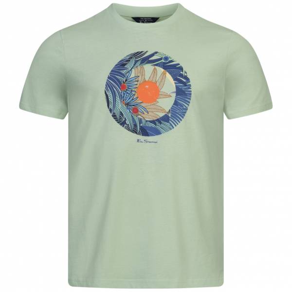 BEN SHERMAN Tropical Target Mężczyźni T-shirt 0072516TURKUS