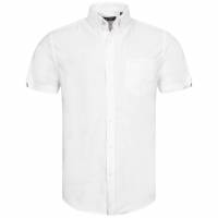 BEN SHERMAN Casual Heren Hemd met korte mouwen 0075983WIT