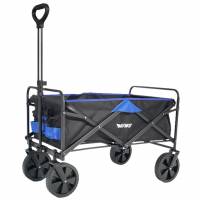 MUWO foldable handcart 100 L, max. 110 kg blue/black