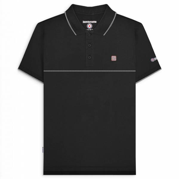 Image of Lambretta Chest Stripe Uomo Polo SS1225-BLK/GRY064