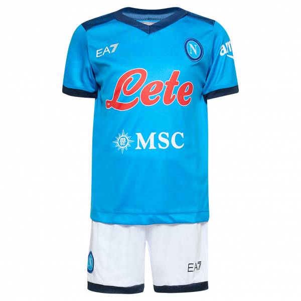 Image of SSC Neapel EA7 Emporio Armani Bambini Divisa da calcio EA7SSCN126-AZZURRO064