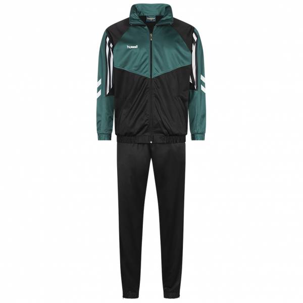 hummel Alicante Men Retro Tracksuit 12160-BLK-GRN-WHT