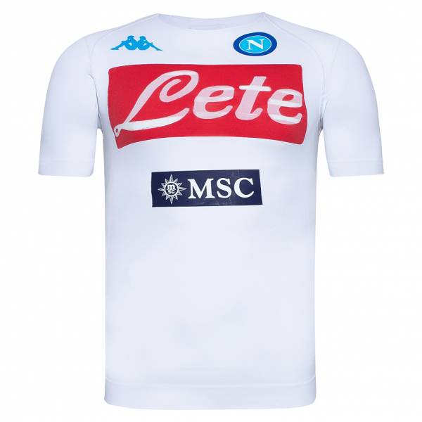 SSC Napoli Kappa Uomo Funzionale Maglia per l&#039;allenamento 3112P2W-BIANCO