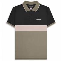 Lambretta Contrast Panel Uomo Polo SS1219-NERO