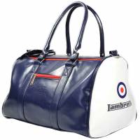 Lambretta Retro Sports Bag Sac 23x40x25 T20064S-NVY/BLANC