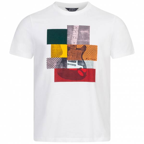 BEN SHERMAN Cropped Guitar Men T-shirt 0073336WHITE