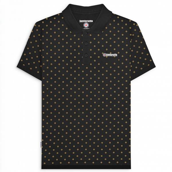 Lambretta Target Premium Men Polo Shirt SS4299-BLACK/GOLD