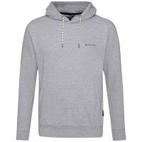 BEN SHERMAN Caoutchouc surélevé Hommes Sweat à capuche 0072157G-GRIS MARL