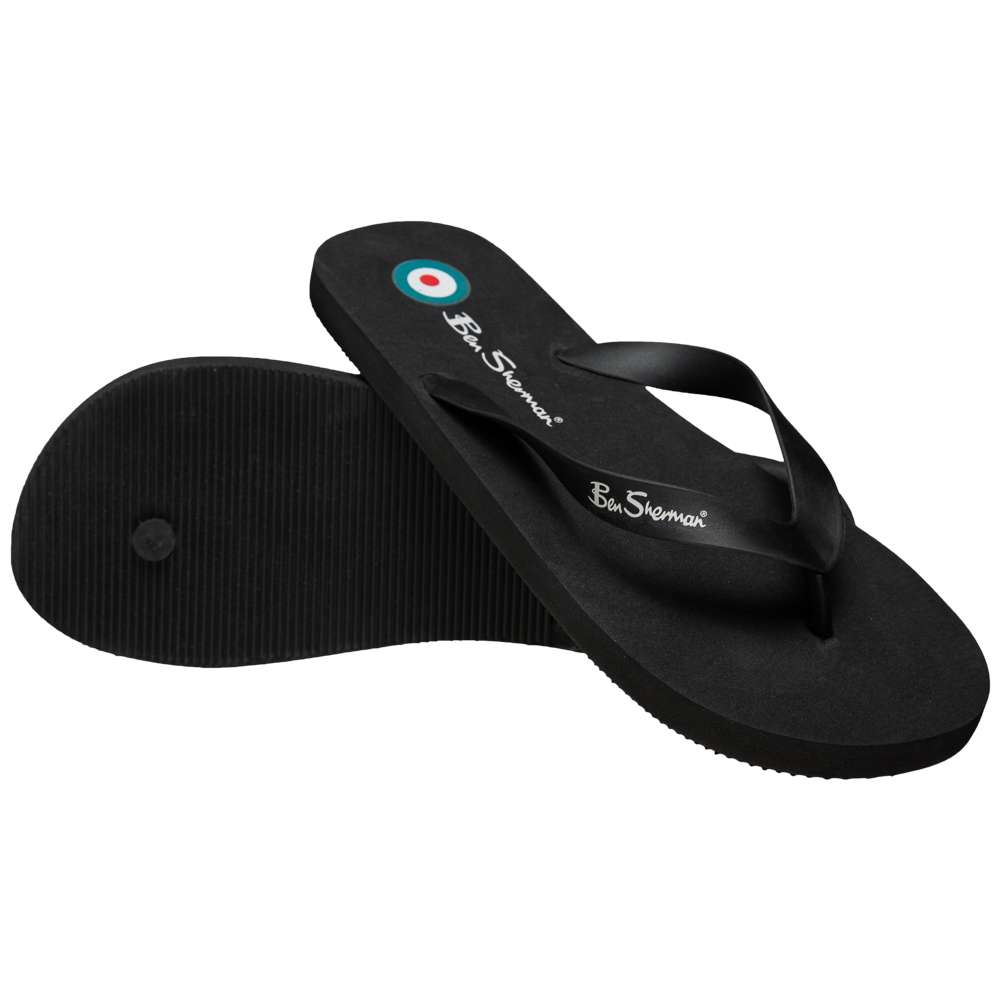 BEN SHERMAN Falmouth Men Thong Sandals BEN3164 BLACK SportSpar