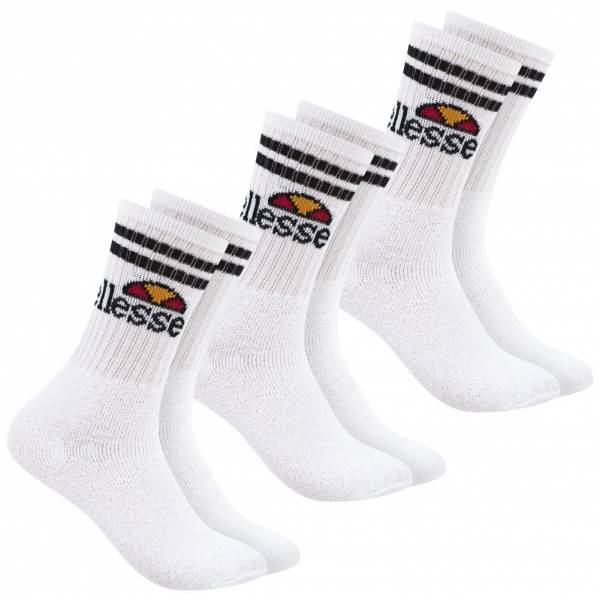 ellesse Vulloni Unisex Socks 3 Pairs white SBSA3955-WHITE