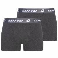 Lotto Heren Boxershort 2-pak wit/antraciet 397857