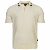 TED BAKER Mahana Stitched Mężczyźni Koszulka polo 267386-ECRU