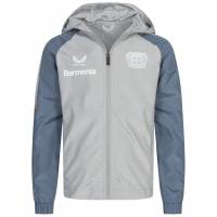 Bayer 04 Leverkusen CASTORE Kids Hooded Jacket TJ1493-GREYBLUE