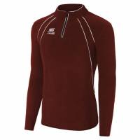 Capelli Sport Raven Heren 1/4-rits Fleece sweatshirt AGA-1237-rood/wit