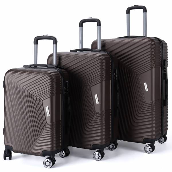 VERTICAL STUDIO &quot;Stavanger&quot; 20&quot; 24&quot; 28&quot; Suitcase Set of 3 bronze