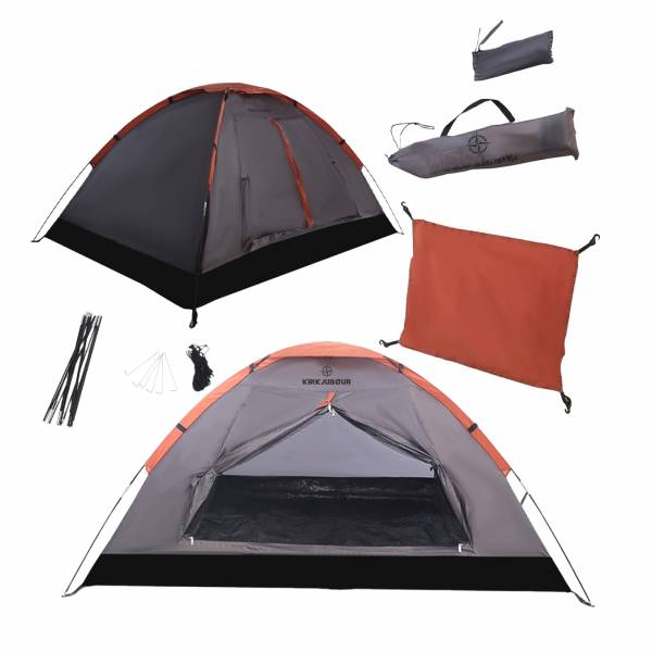 KIRKJUBØUR® &quot;Vindr&quot; 1 Person CampingTent dark grey