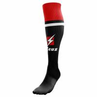 Zeus Calza United Football Socks black red