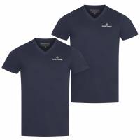 Sergio Tacchini Hombre Camisetas interiores Cuello de pico Pack de 2 azul marino 39493536