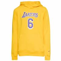 LA Lakers Nike NBA #6 James Ballon de basket Enfants Sweat à capuche 2Z2B7FDE2-NFG-LAK06