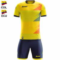 Zeus Mundial Teamwear Set Shirt met short geel royal blue rood