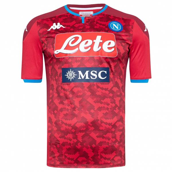 SSC Napoli Kappa Kombat Pro Hombre Camiseta 304NWE0-RED FANTASY-RED DK