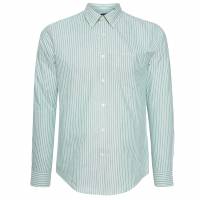 BEN SHERMAN Oxford Cotton Hombre Camisa de manga larga 1012797-VERDE OSCURO