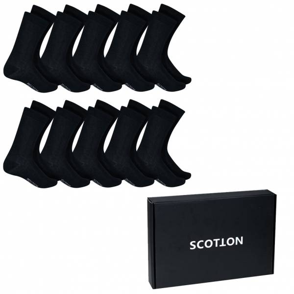 SCOTTON Business Chaussettes 10 paires noir B086QVNMNF