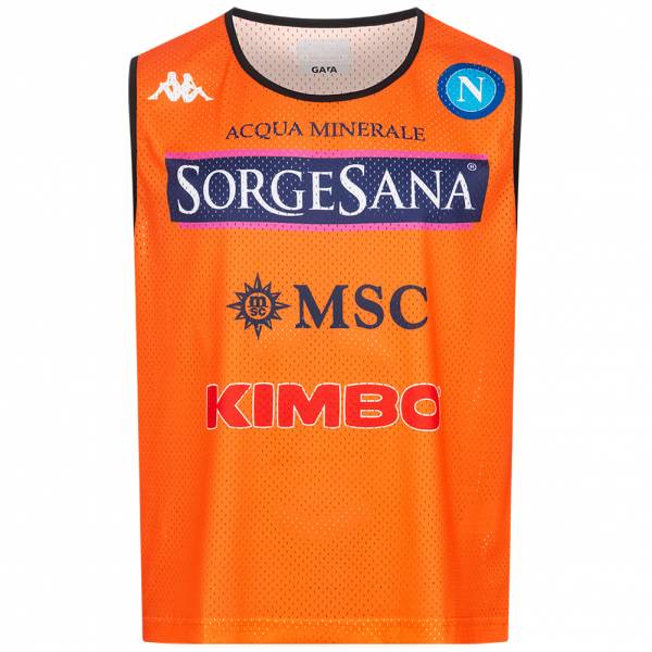 SSC Napoli Kappa Mężczyźni Tank top treningowy 3112PDW-ARANCIO