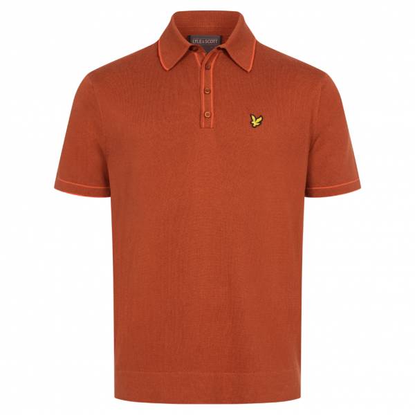 Lyle i Scott Knitted Branded Mężczyźni Koszulka polo KN1462G-W332