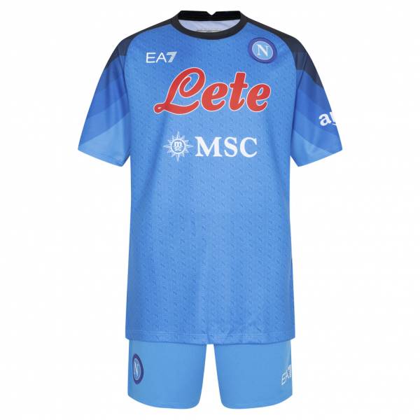 SSC Neapel EA7 Emporio Armani Kinderen Voetbaltenue EASSCN23W01JR-AZZURRO