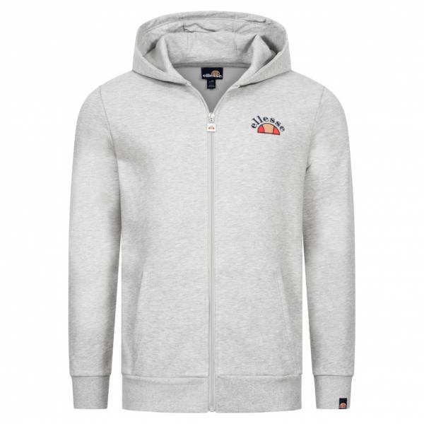 ellesse Skova Uomo Zip intera Felpa con cappuccio grigio SBS21671-Grigio Marl