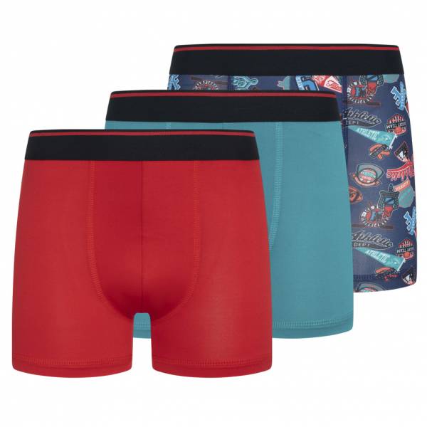 Parker &amp; Fox Performance Kids Boxer Shorts Pack of 3 PRXFA24B151643-604