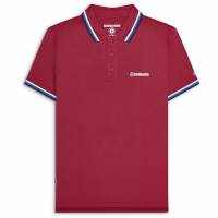 Lambretta Triple Tipped Hombre Polo SS1650-BURG-W/DB/N