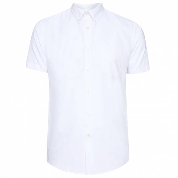 BEN SHERMAN Casual Heren Hemd met korte mouwen 1012798-WIT