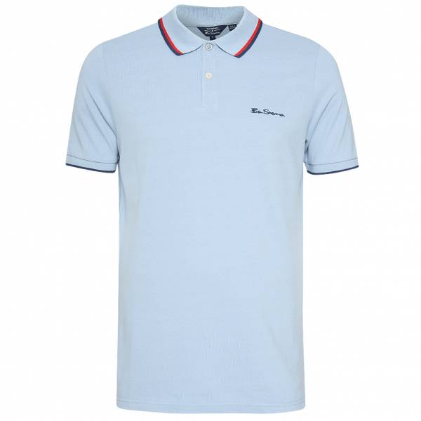 Image of BEN SHERMAN Twin Tipped Uomo Polo 0076270-BLU GHIACCIO064