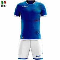 Zeus Mundial Teamwear Set Shirt met short royal blue wit