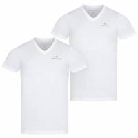 Sergio Tacchini Hombre Camisetas interiores Cuello de pico Pack de 2 blanco 39493036