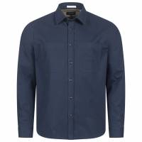 TED BAKER Almur Brush Overshirt Mężczyźni Koszula-marynarka 265881-GRANATOWY