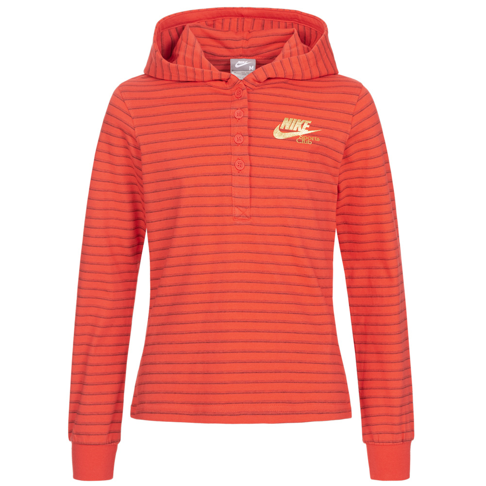 girls red nike hoodie