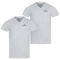 Sergio Tacchini Men Undershirts V-neck Pack of 2 grey 39493336