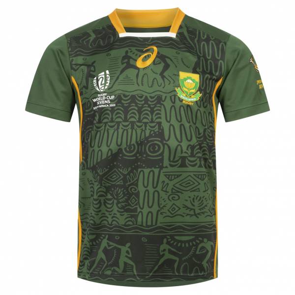 Libros de primavera de Sudáfrica ASICS Rugby 7S Hombre Camiseta de primera equipación 2111B083-300