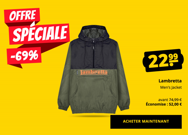 Lambretta Herren Jacke nur 22,99 €!