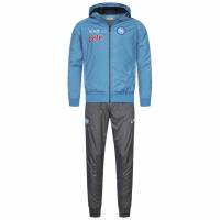 SSC Neapel EA7 Emporio Armani Men UEFA Hoody Presentation Tracksuit blue EASSCN23RU08-AZZURRO