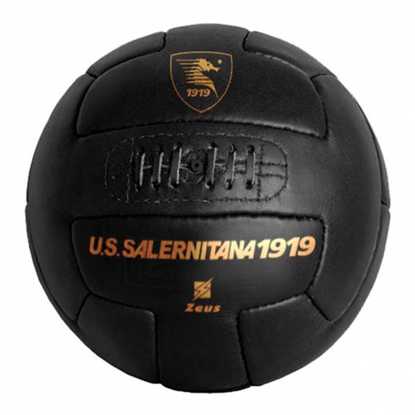 US Salernitana 1919 Zeus Rétro Vintage Ballon de foot noir