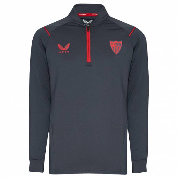 FC Sevilla CASTORE Dzieci Zamek 1/4 Bluza treningowa TJ1150-EBONYTRUERED