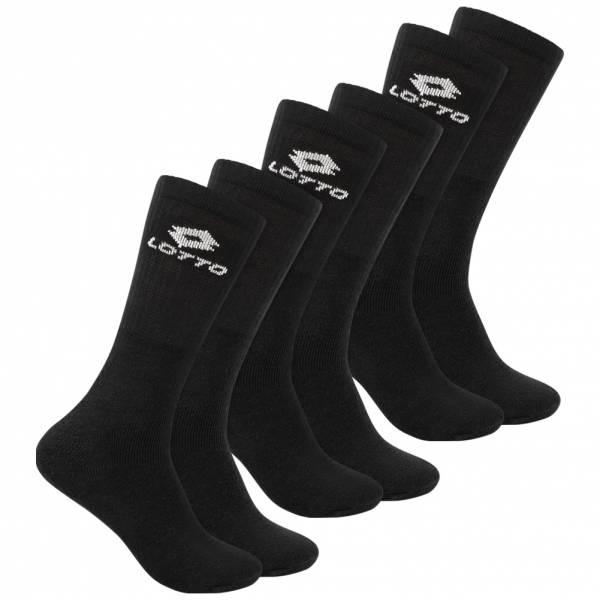 Lotto Unisex Calcetines de tenis 3 pares negro 240336